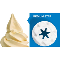 Carpigiani 193-016576 MEDIUM STAR NOZZLE for 'Star Door' Ice Cream Machines