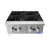 CookRite ACHP-4 24" Gas Countertop Hotplate For Commercial Gas Countertop Hotplate With Four Burners And 128,000 BTUs.