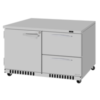 Turbo Air PUR-48-D2R(L)-FB-N 48-1/4"W Undercounter Reach-In Refrigerator