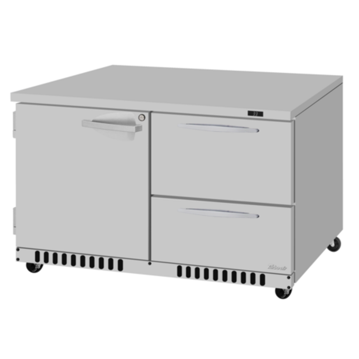 Turbo Air PUR-48-D2R(L)-FB-N 48-1/4"W Undercounter Reach-In Refrigerator