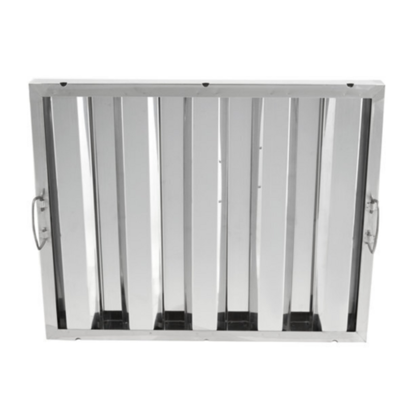 OMCAN 34835 20" Wide Commercial Kitchen Exhaust Hood Grease Filter stainless steel baffle range hood filter 20x16x2