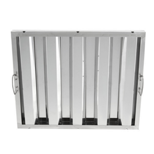 OMCAN 34835 20" Wide Commercial Kitchen Exhaust Hood Grease Filter stainless steel baffle range hood filter 20x16x2