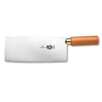 Victorinox 7.6059.8 8" x 3" Curved Chinese Cleaver Knife Walnut Handle