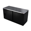 Fagor FBB-69-N Refrigerated Back Bar Cooler With Two Doors And A Stainless Steel Top For Beverage Storage