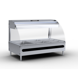 Resfab GM-3PN 41"W 3-Pan Heated Countertop Display Case