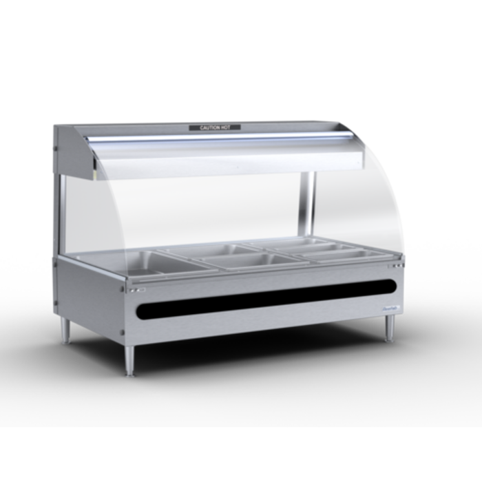 Resfab GM-3PN 41"W 3-Pan Heated Countertop Display Case