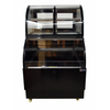 36-Inch Refrigerated Display Case With Clear Glass Front For Easy Access To Chilled Grab-And-Go Items And Bakery Products.