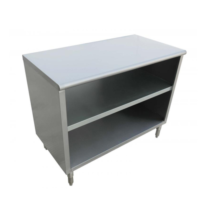 Omcan 38031 72"W x 15"D Enclosed Stainless Steel Dish Cabinet