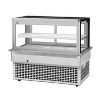 Vitrine de pâtisserie réfrigérée encastrable Turbo Air TBP60-46FDN de 15,7 pi³ (61-3/4 po de largeur)