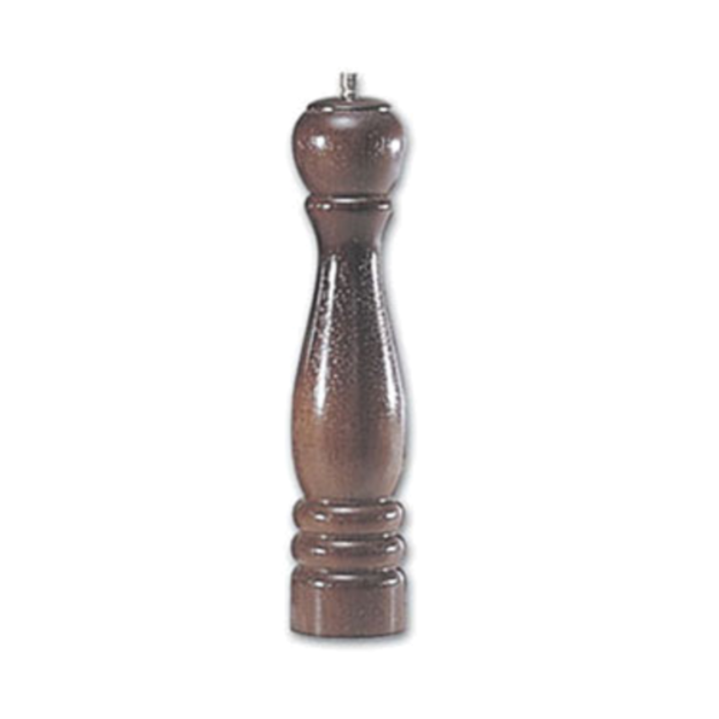 Walnut Wood Pepper Mill 12" High With Classic Design And Warm Finish For Tabletop Use
