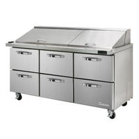 Blue Air BLMT72-D6-HC 72-3/8 Inch Mega Top Prep Table