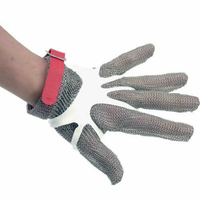 Omcan 44351 Cut Resistant Stainless Steel Mesh Glove, Medium