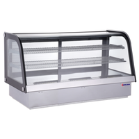 Omcan 47562 63"W Curved Glass Refrigerated Deli Showcase