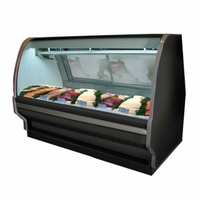 Vitrine réfrigérée de 75,5 po de largeur pour fruits de mer et volailles Howard McCray SC-CFS40E-6C-BE-LED