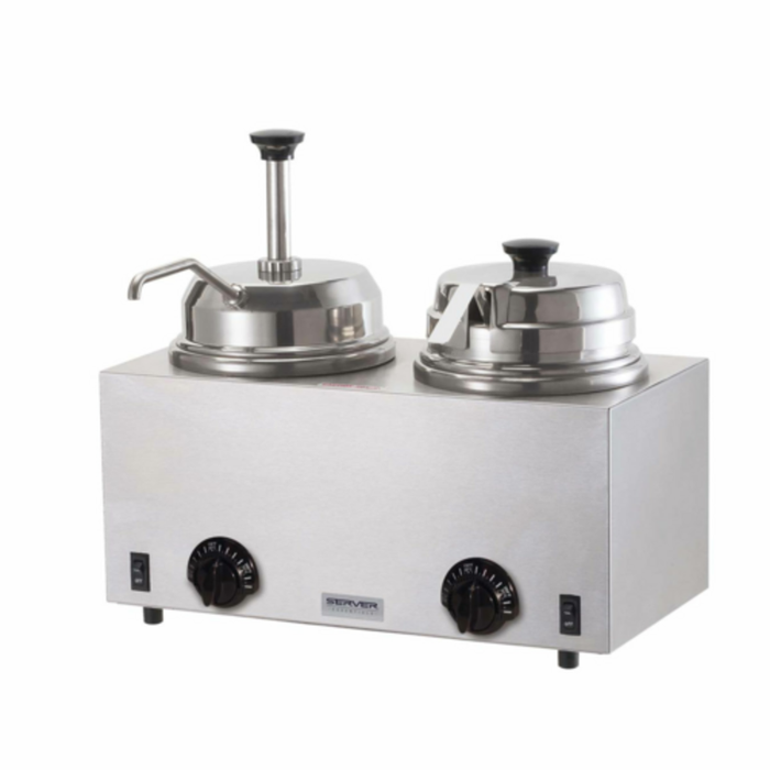 Server 81290 Twin FS/FSP Countertop Food Topping Warmer 3 Qt.