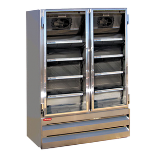 Howard McCray GR48BM 52.25" Two-Section Glass Door Refrigerator Merchandiser