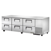 93 Inch Undercounter Refrigerator With Six Drawers Ideal For Commercial Kitchens