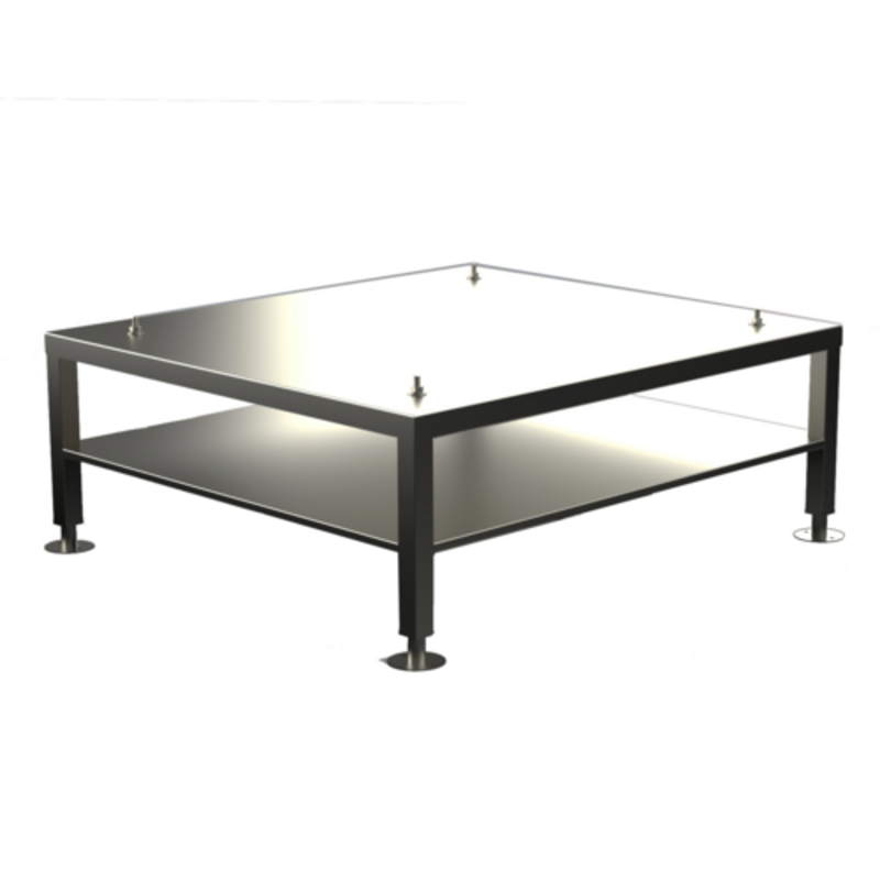 Stainless Steel Oven Equipment Stand Designed For Commercial Kitchen Efficiency And Organization.