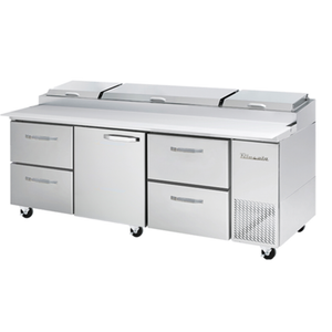 Bluenix BAPP93-D4LR-HC 93.25-Inch Refrigerated Pizza Prep Table