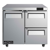 EFI FUDW2-36VC 36-Inch 1-Door 2-Drawer Undercounter Freezer