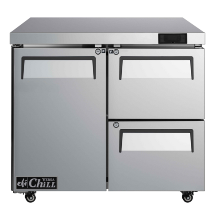 EFI FUDW2-36VC 36-Inch 1-Door 2-Drawer Undercounter Freezer