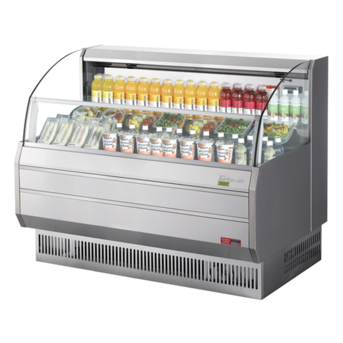 Turbo Air TOM-60SS-N 63" Horizontal Open Display Merchandiser 11.2 cu. ft.