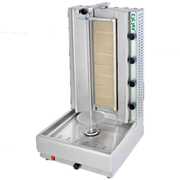 Visvardis DG8A Gas Vertical Broiler For Gyros - 90-140 lbs Capacity Commercial Kitchen Equipment