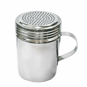 Omcan 80742 10 Oz. Stainless Steel Shaker Dredge with Handle
