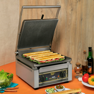 Equipex PANINI XL/1 Electric Panini Grill, 14x14 Grill Area