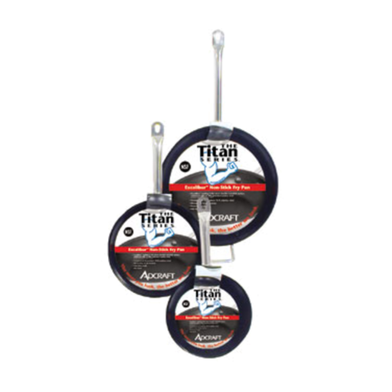 Titan Series 12 Inch Non-Stick Frying Pan Set Featuring Four Fry Pans Hanging Together