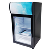 Omcan 44528 15.74-Inch Wide Countertop Glass Door Display Refrigerator With Clear Glass Door And Shelves