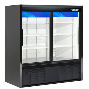 HABCO ESM14SL54HC Réfrigérateur de présentation à deux portes coulissantes en verre de 47 pouces