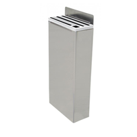 Omcan 12922 Stainless Steel Knife Block Rack for 3 Knives