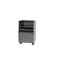 Skyfood CMDL-15D 42" Charcoal Grill with 15 Rotating Skewers