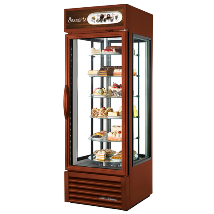 True G4SM-23RGS-HC~TSL01 27" Four Sided Glass Display Merchandiser