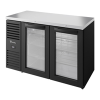 True TBR52-RISZ1-L-B-GG-1 52" Refrigerated Back Bar Cooler