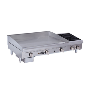 Royal RMG-48OB4 72" Gas Countertop Griddle Hotplate Combination
