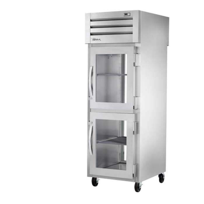 True STA1RPT-2HG-1G-HC 27.5" Pass-Thru Glass Door Refrigerator