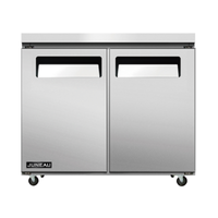 Omcan 58013 Juneau 36"W Two-Section Undercounter Reach-In Freezer