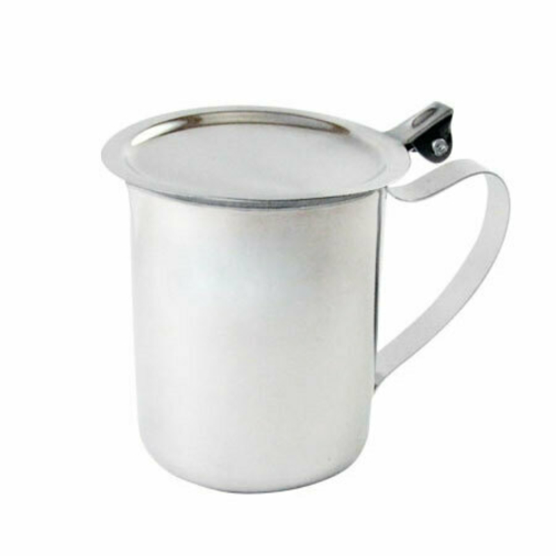 Omcan 80819 Insulated 1.5 Gallon Beverage Server for Hot/Cold Drinks stainless steel beverage server with lid and handle