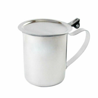 Omcan 80819 Insulated 1.5 Gallon Beverage Server for Hot/Cold Drinks stainless steel beverage server with lid and handle