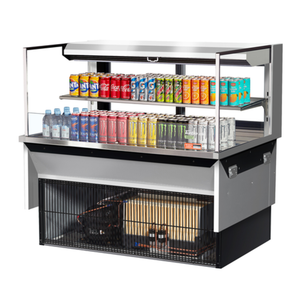 Turbo Air TOM-48L-UFD-S-2SI-N 48" 10.2 cu. ft. Drop-In Display Case