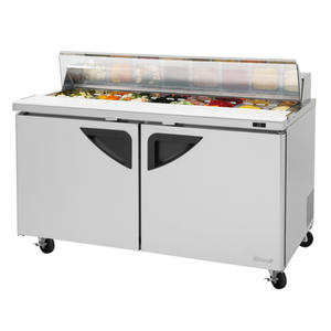Turbo Air TST-60SD-N-CL 60" 16 Cu. Ft. Refrigerated Sandwich Prep Table