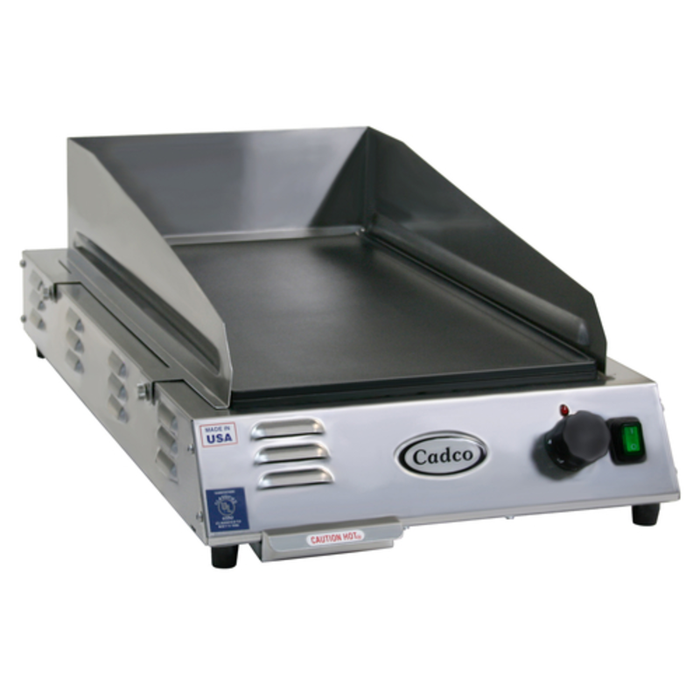 Cadco CG-5FB Electric Countertop Medium Duty Griddle 21" x 12"