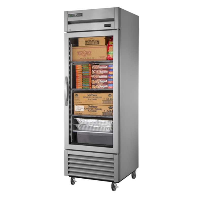 Convertible Reach-In Refrigerator Freezer With Glass Door Showing Inside Food Storage And Easy Access