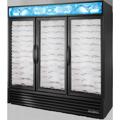 True GDIM-72NT-HC~TSL01 78-Inch Three Glass Door Ice Merchandiser