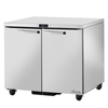 True Manufacturing Undercounter Refrigerator With Solid Doors And Stainless Steel Finish
