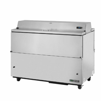 True Manufacturing TMC-58-S-DS-SS-HC 58" Dual Sided Stainless Steel Milk Cooler, dual-access stainless milk cooler cabinet