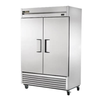 Alt Tag: True Manufacturing 54-1/8 Inch Two-Section Reach-In Solid Door Freezer stainless steel commercial two-door freezer