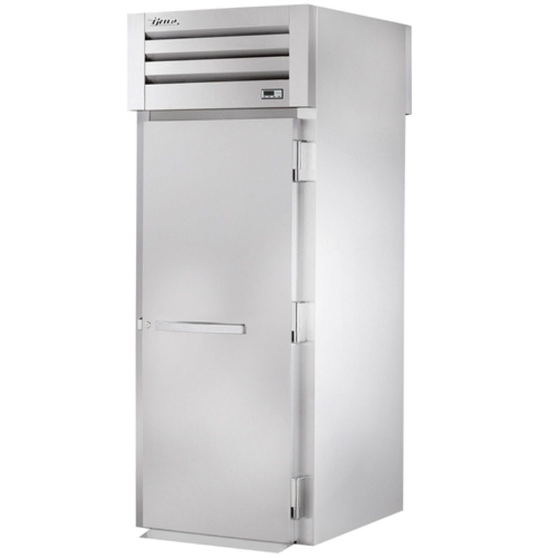 Alt Tag: True Spec Series 1-Rack Capacity Roll-Thru Heated Warmer Cabinet stainless steel commercial heated cabinet with door